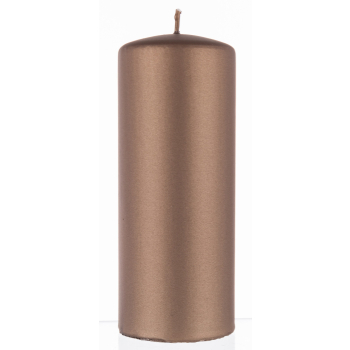 Pl Brąz Świeca Opal Metallic Mat Walec Duży Fi7