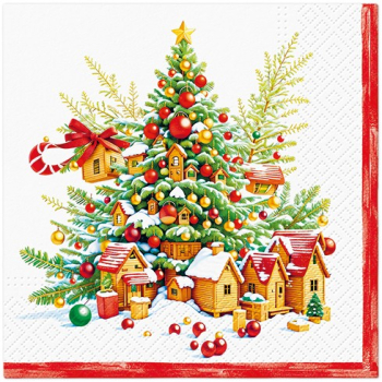 Pl Serwetki Festive Joy Tree