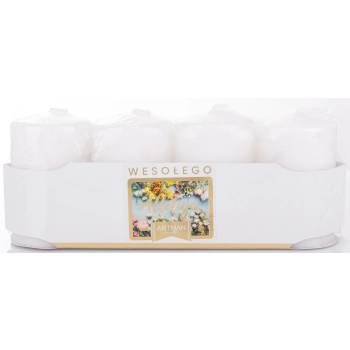 Pl Świeca Cookies 4-Pack Mat Biały