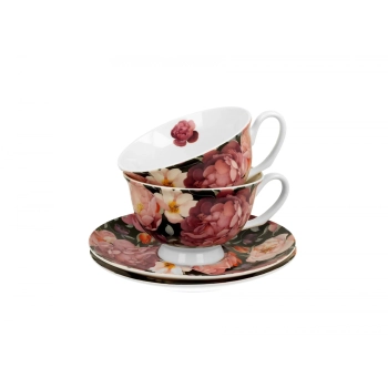 Pl Filiżanki Royal Ze Spodkami Spring Roses Bl 2Sz
