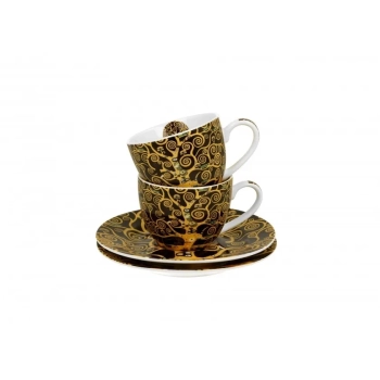 Pl 2 Filiżanki Espresso Ze Spodkami Tree Of Life