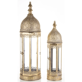 Lampion Metalowy Kpl.2 Szt.