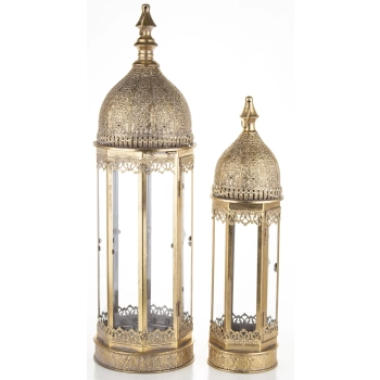 Lampion Metalowy Kpl.2 Szt.