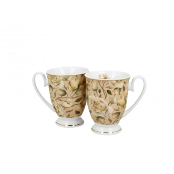 Pl 2 Kubki English Roses Cream