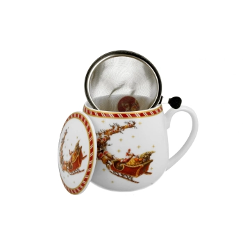 Pl Zaparzacz Baryłka Santa On Sleigh