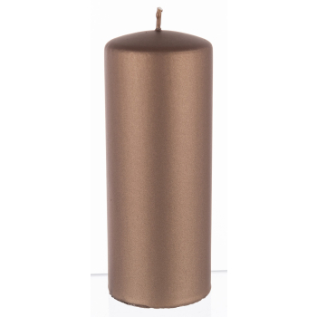 Pl Brąz Świeca Opal Metallic Mat Walec Duży Fi7