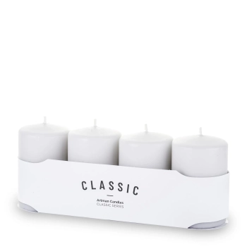 Pl Szary Świeca K Classic Mat 4-Pack Mały-Przec.