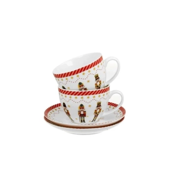 Pl 2 Filiżanki Ze Spodkami Christmas Nutcracker