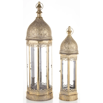 Lampion Metalowy Kpl.2 Szt.