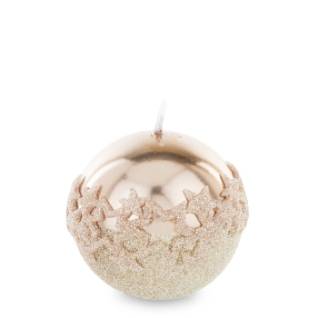 Pl Rose Gold Świeca Ice Star Kula 8