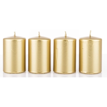 Pl Świeca 4-Pack Metalic Złoty