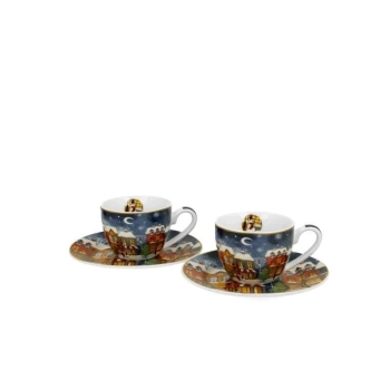 Pl 2 Filiż. Espresso Ze Spodkiem Christmas City