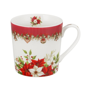 Pl Kubek W Koszyczku 400 Ml Christmas Flower