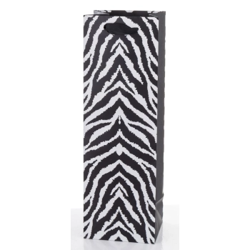 Pl Torebka Zebra Pattern Black Bottle