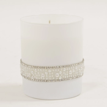 Pl Biel Świeca Crystal Szkło Pearl