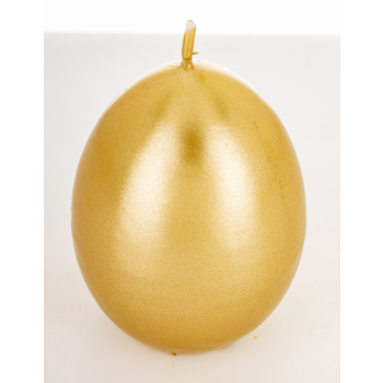 Pl Świeca Jajko Małe Opal Złoty