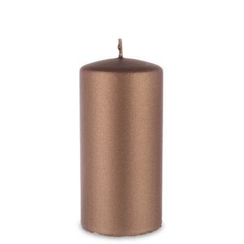 Pl Brąz Świeca Opal Metallic Mat Walec Średni Fi7