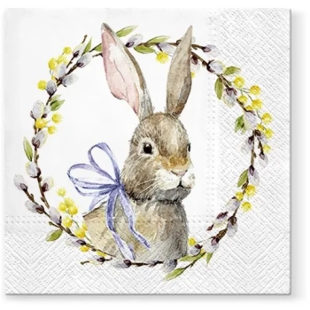 Pl Serwetki Rabbit With Catkins