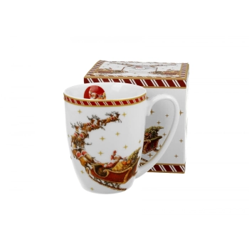 Pl Kubek Classic Santa On Sleigh