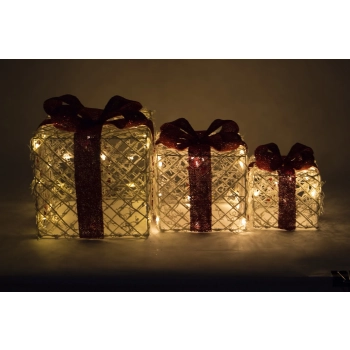 Ozdoba Prezent  Led Kpl. 3 Szt.