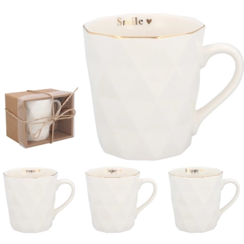 Pl Kubek Porcelanowy Geometryczny 330 Ml