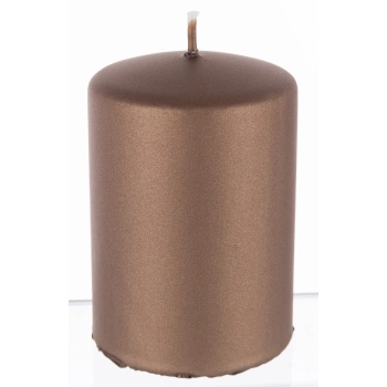 Pl Brąz Świeca Opal Metallic Mat Walec Mały Fi7