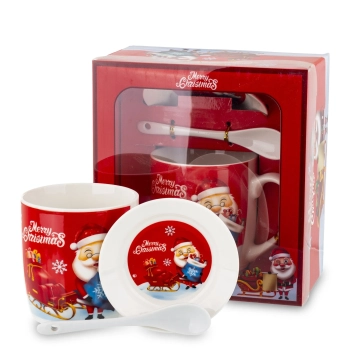 Pl Kubek Z Łyżeczką I Podstawką 330 Ml