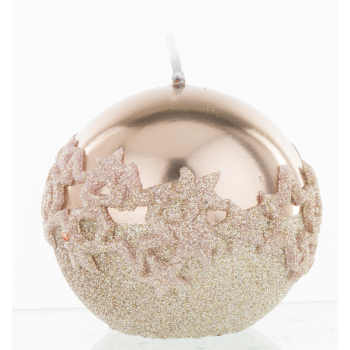 Pl Rose Gold Świeca Ice Star Kula 8
