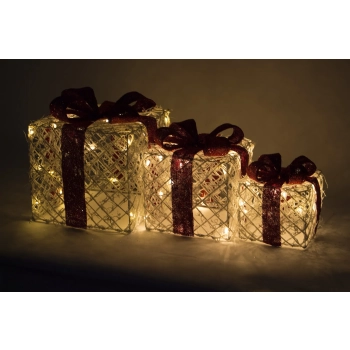 Ozdoba Prezent  Led Kpl. 3 Szt.
