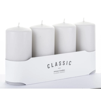 Pl Szary Świeca K Classic Mat 4-Pack Duży-Przec.