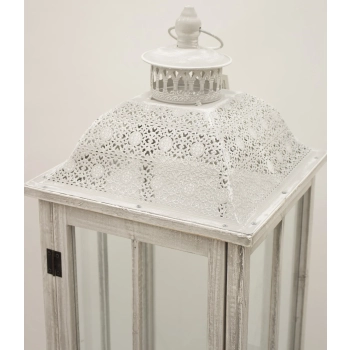 Lampion Drewniany S/2