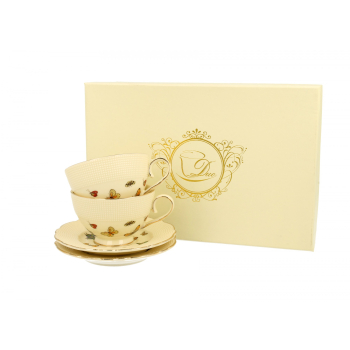 Pl Kpl 2 Filiżanek Espresso Ze Spodkami Motylki