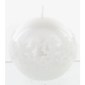 Pl Biały Świeca Ice Star Kula 8