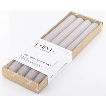 Pl Świeca Luna Ołówek 25/300 Popielaty Kpl. 4 Szt.