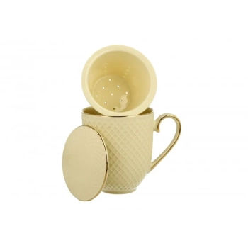 Pl Kubek Z Zaparzaczem Vesper Ecru 420Ml