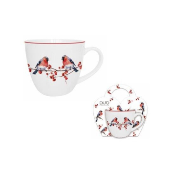 Pl Kubek 460 Ml W Koszyczku Christmas Birds 3