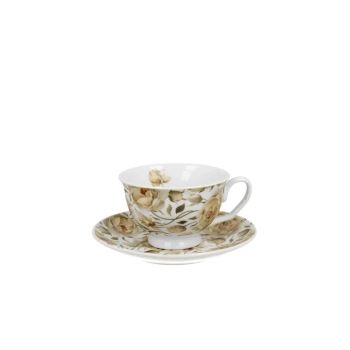 Pl Filiżanka Royal Ze Spodkiem English Roses White