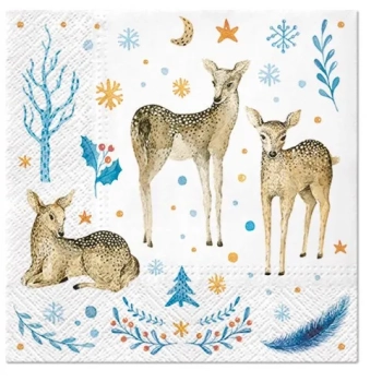 Pl Serwetki Reindeer Family