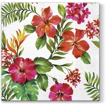 Pl Serwetki Hawaiian Flowers
