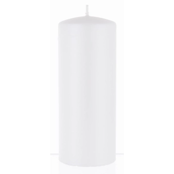 Pl Biały Świeca Opal Metallic Mat Walec Duży  Fi7