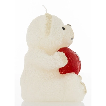 Pl Świeca Biała Figurka Teddy