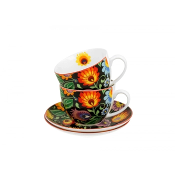 Pl Kpl 2 Filiżanek Ze Spodkami 270 Ml Ethnic