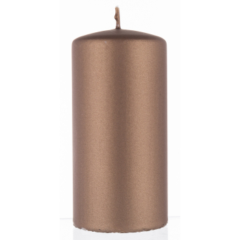 Pl Brąz Świeca Opal Metallic Mat Walec Średni Fi7