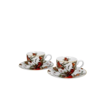 Pl 2 Filiż. Espresso Ze Spodkiem Christmas Birds