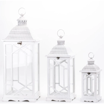 Lampion Drewniany Kpl. 3 Szt.-Prom.
