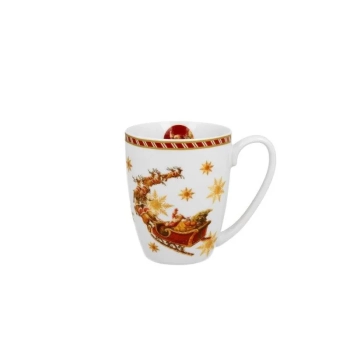 Pl Kubek Classic W Koszyczku Santa On Sleigh