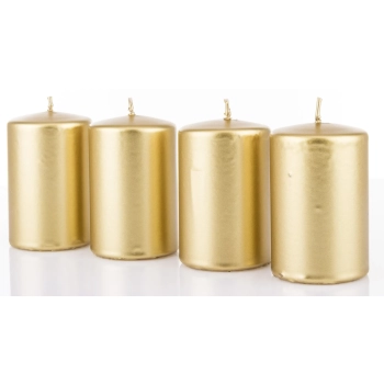 Pl Świeca 4-Pack Metalic Złoty
