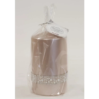 Pl Rose Gold Świeca Crystal Opal W Śr. Fi8-Prom.