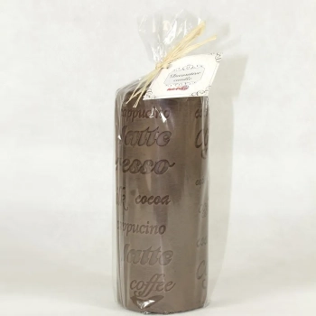 Pl Brąz Świeca Coffee Walec Duży Fi7-Przec.