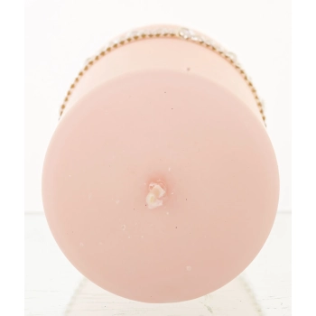 Pl Rose Gold Perła Świeca Crystal W Duży Fi7-Prom.
